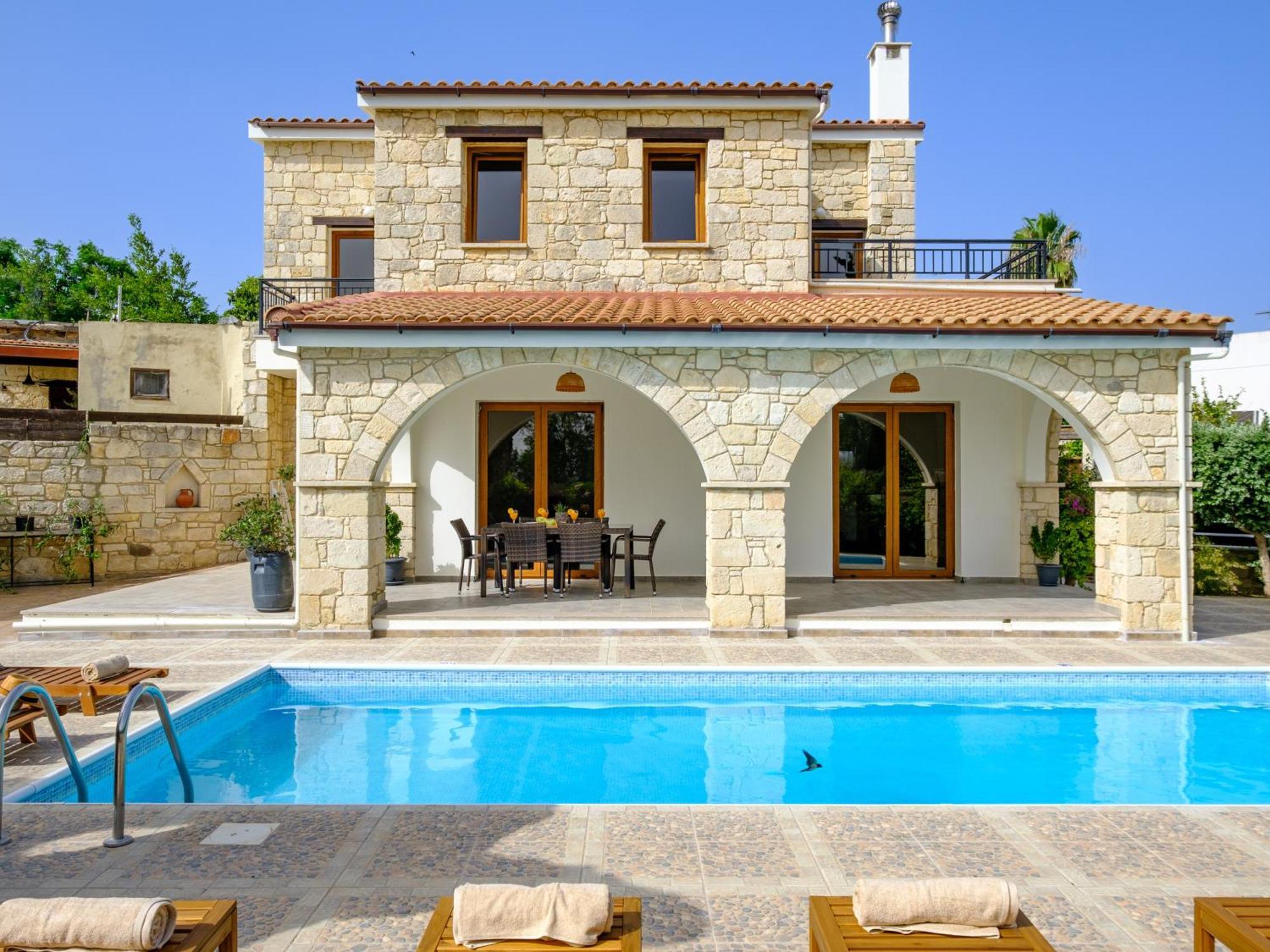 Almond Grove Luxury Villa Wprivate Pool Simou Екстериор снимка